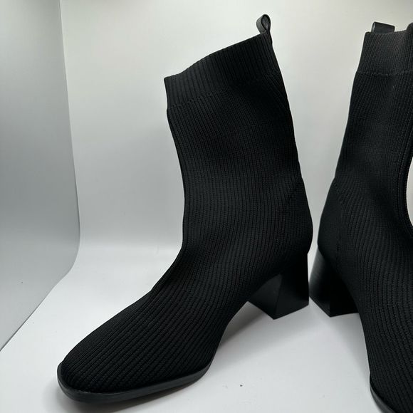 CUSHIONAIRE Women's Stretch boot +Memory Foam 8 BLACK - Picture 7 of 7